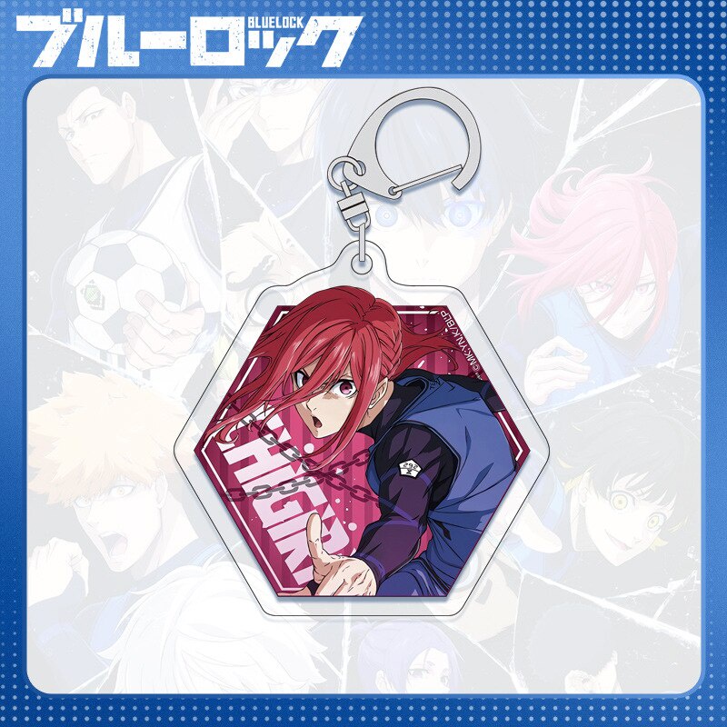 Móc khoá Anime Blue Lock Acrylic Isagi Yoichi Chigiri Hyoma Eishiro Nagi in 2 mặt rõ nét nhựa Acrylic Phụ kiện trang trí