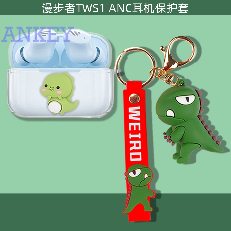 For Edifier TWS1 Pro 2 Transparent Case Protective silicone Cute Cartoon Covers Bluetooth Earphone Shell Headphone Portable