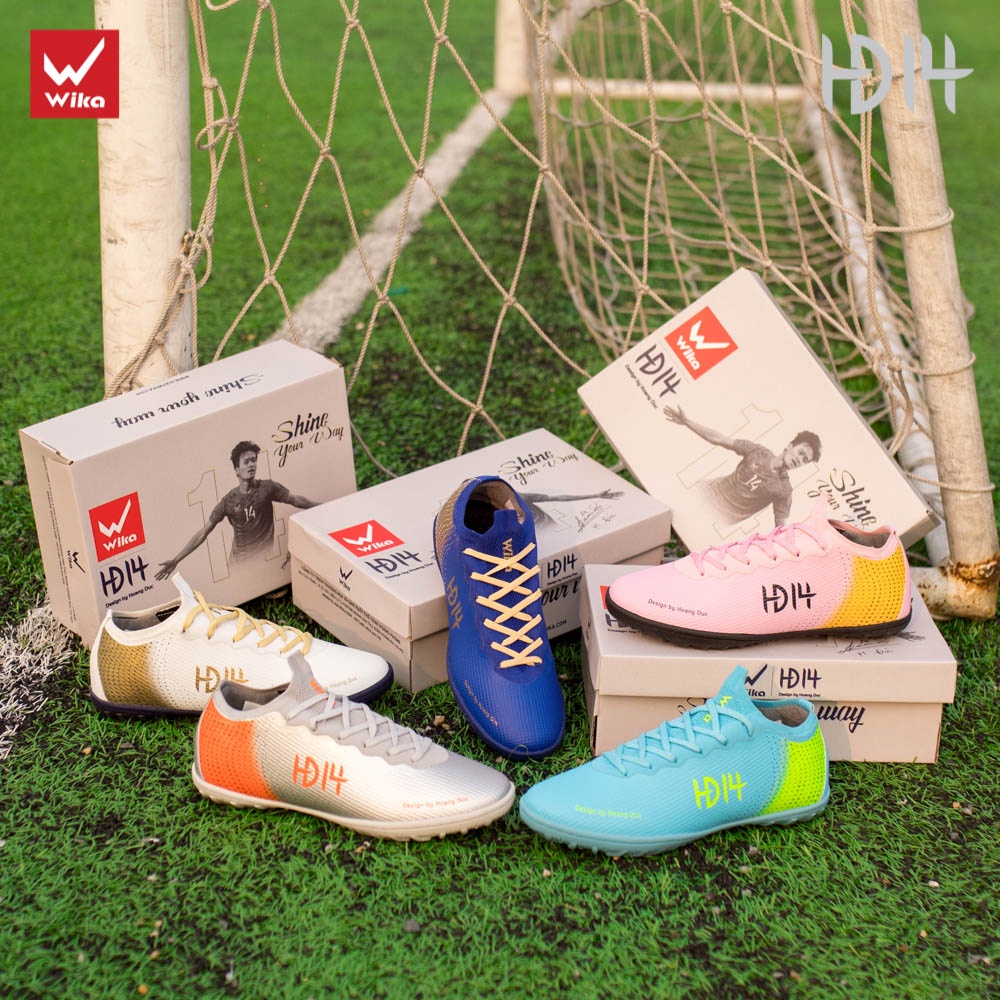Giày Đá Bóng Wika HD14  Cho Sân Cỏ Nhân Tạo, Đã Được Khâu Toàn Bộ Đế Medihome
