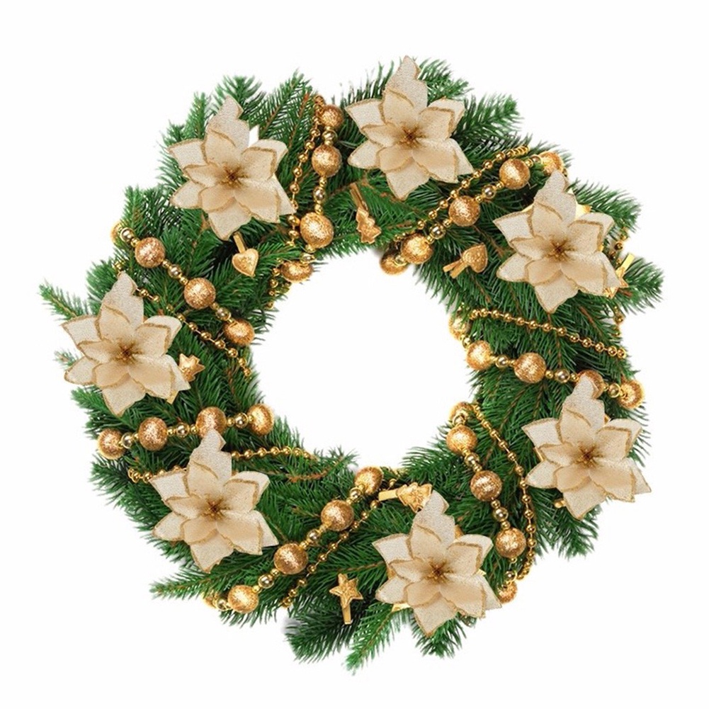 Exquisite Christmas Flower 6 Layer Simulation Ideal for Public Decorations