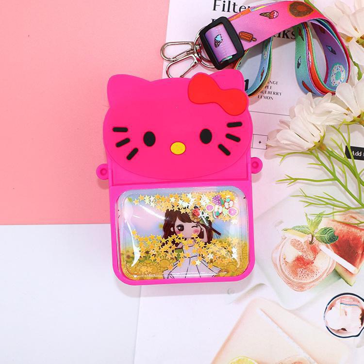 Túi xách silicon pop it kim sa hello kitty đeo chéo thời trang đựng bao bì lì xì, mỹ phẩm