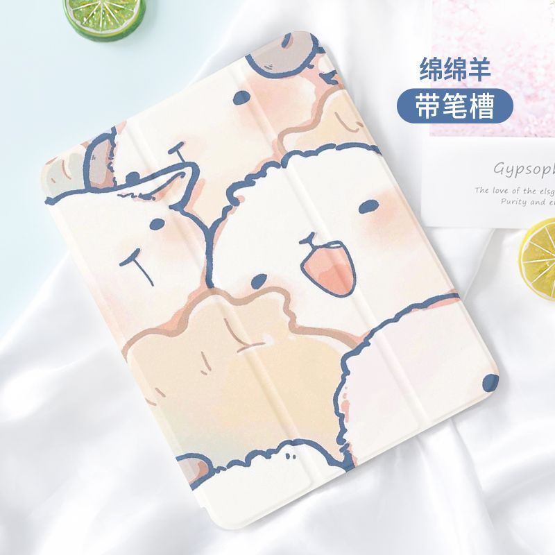 Ốp Máy Tính Bảng tpu Có Túi Khí Chống Rơi In Hoạt Hình Cho ipad gen10 2022 gen5 gen6 9.7 air5 / air4 gen9 gen8 gen7 10.2 ipad pro 11