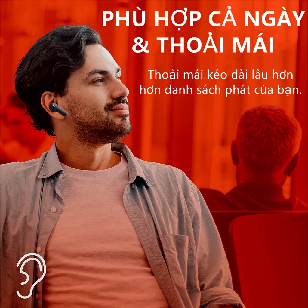 Tai Nghe Nhét Tai Bluetooth 5.2 Không Dây Chống Nước Có Micro Âm Thanh Stereo Sống Động Kehoer Tune 230NC