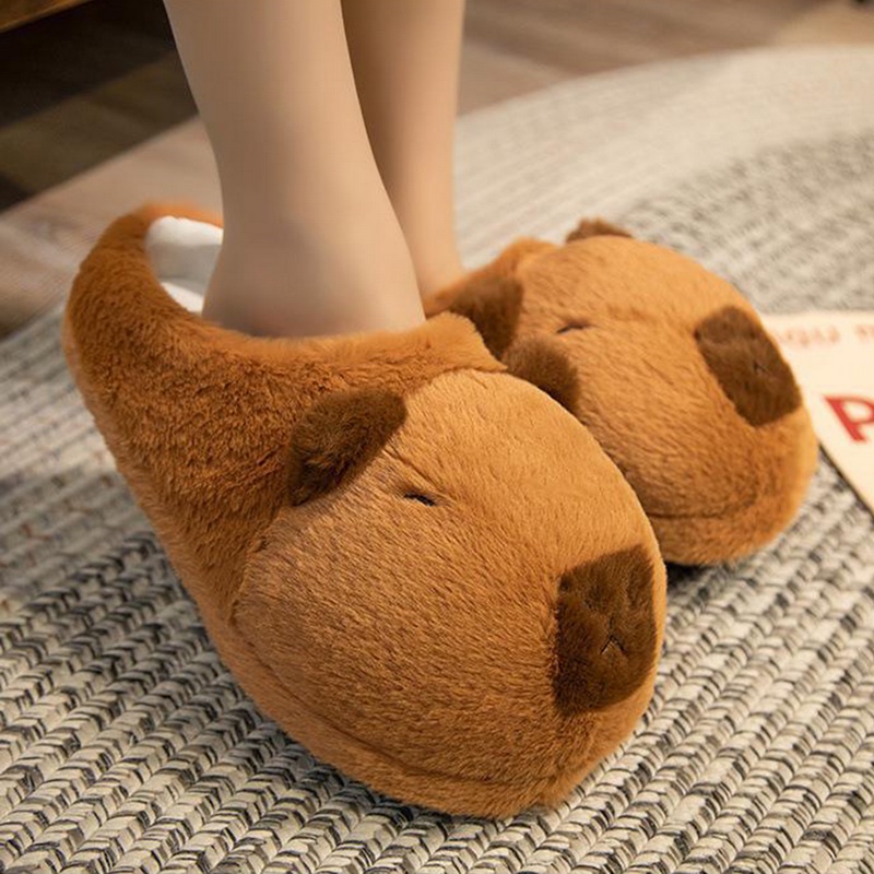 Capybara Dép Bông Đi Trong Nhà Hình Động Vật Hoạt Hình Đáng Yêu