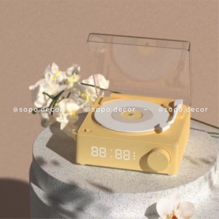 Loa bluetooth giả lập đĩa than cổ x11 retro kiêm đồng hồ báo thức - Sapo Decor 200