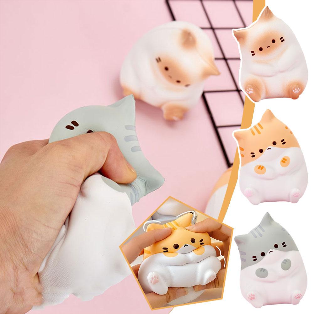 Dễ Thương Đồ Chơi Xốp Squishy Giảm Stress Hình Mèo Con Xinh Xắn Cho Bé x0p7
