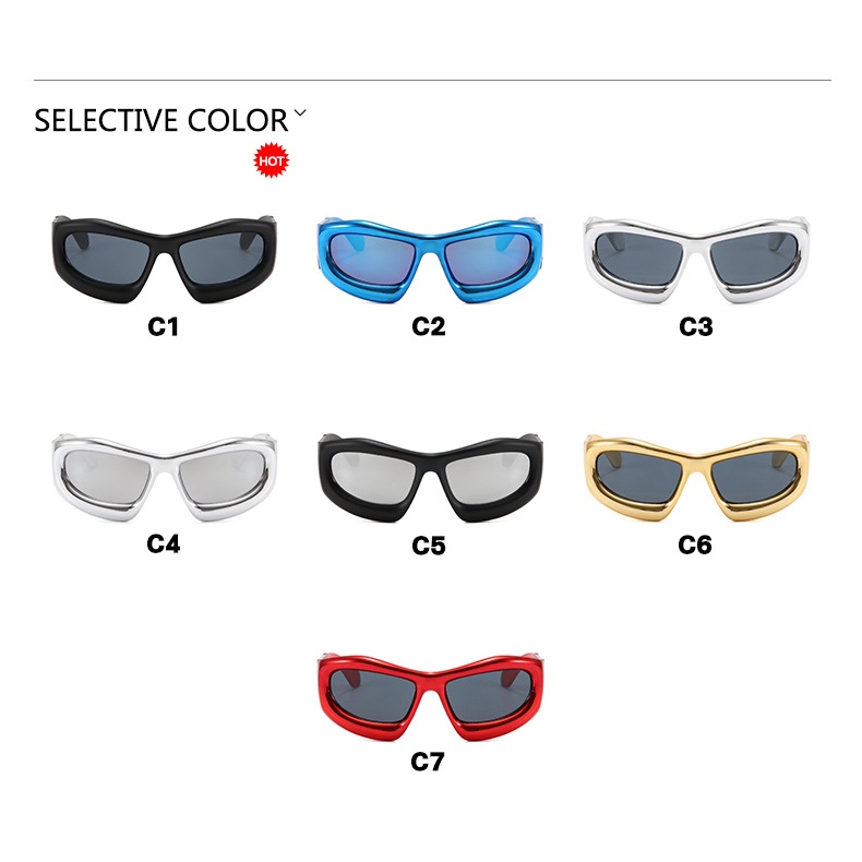 Kính Mát Thời Trang hip hop Phong Cách Âu Mỹ Mới 2023 y2k