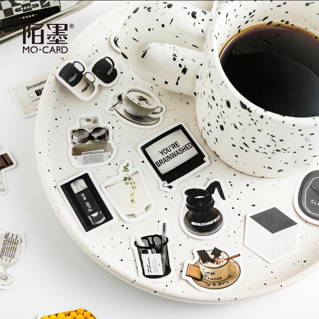 Stickers - Hộp 45 Nhãn Dán Không Trùng Nhau Fictionalism Trang Trí