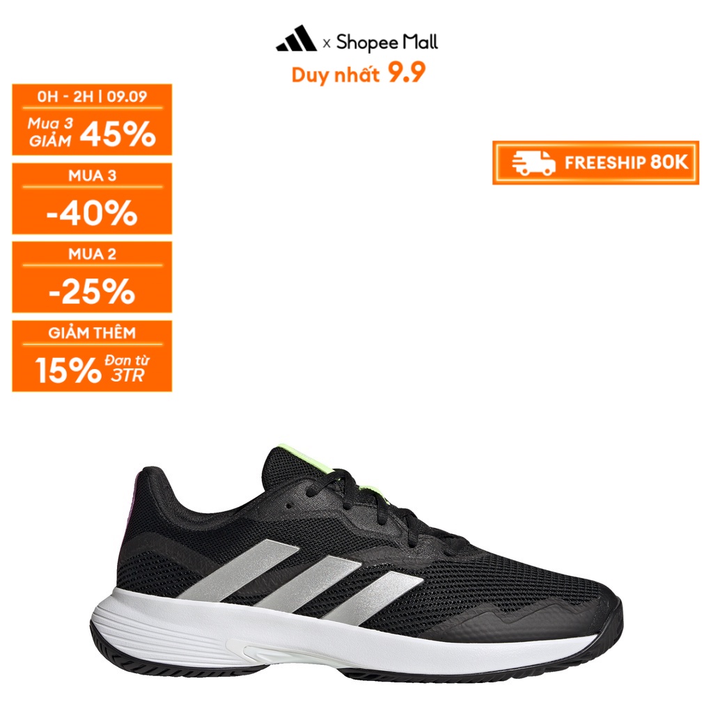 adidas Quần vợt Giày Tennis CourtJam Control Nam Đen GW4225