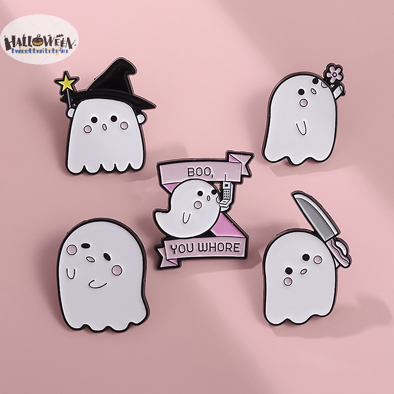 Trâm Cài Áo Hình Ma Quỷ Hoạt Hình halloween Vui Nhộn Cho Bé vn