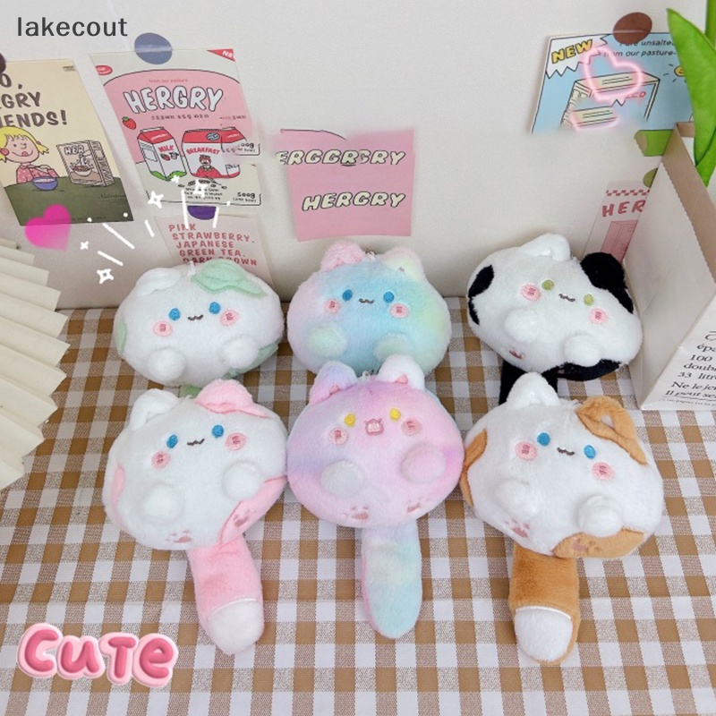 Lat Móc Khóa Hình Mèo Nhồi Bông Nhiều Màu Sắc Mềm Mại Dễ Thương Trang Trí Túi Xách / Quà Tặng Cho Trẻ Em