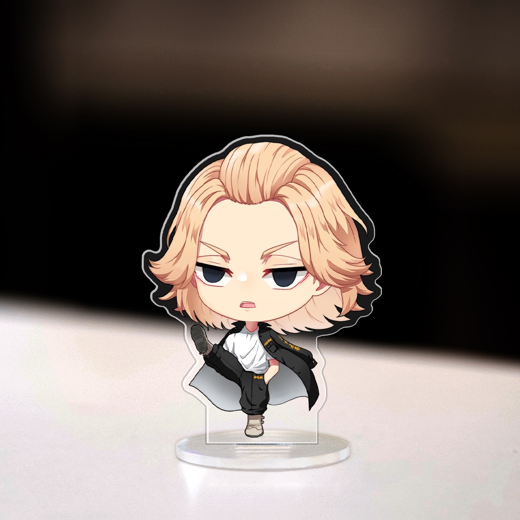 Mô hình đứng Standee Tokyo Revengers Takemichi Mikey Ran Rindou Izana phong cách chibi anime trang trí góc học tập