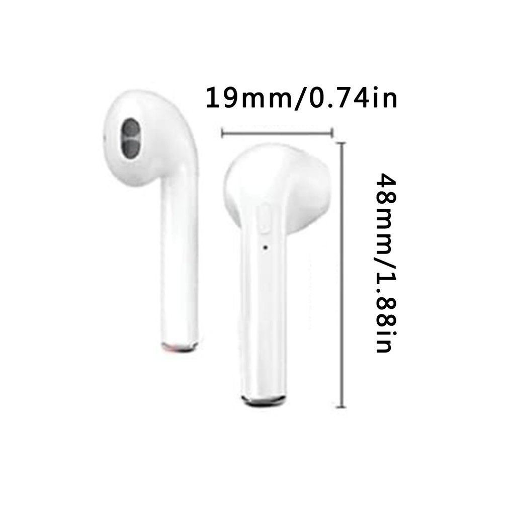 PK Wireless Earphone I7/i7S 5.0 Wireless Earphone Noise Canceling Earphone
