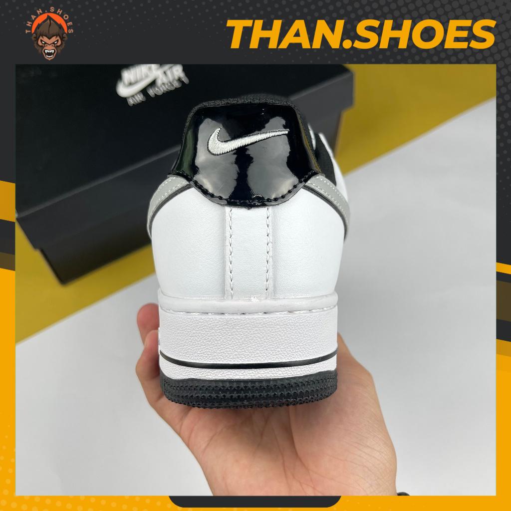 Giày AF1 07 LV8 Motocross White Grey Black, AF1 Trắng Móc Xám Đế Đen - Than.Shoes