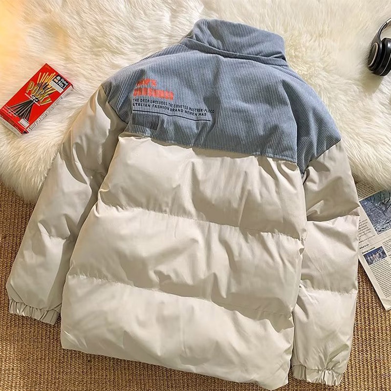 Esea Áo Khoác Phao cotton Dáng Rộng Phong Cách Nhật Bản Đơn Giản Thời Trang Thường Ngày Cho Cả Nam Và Nữ