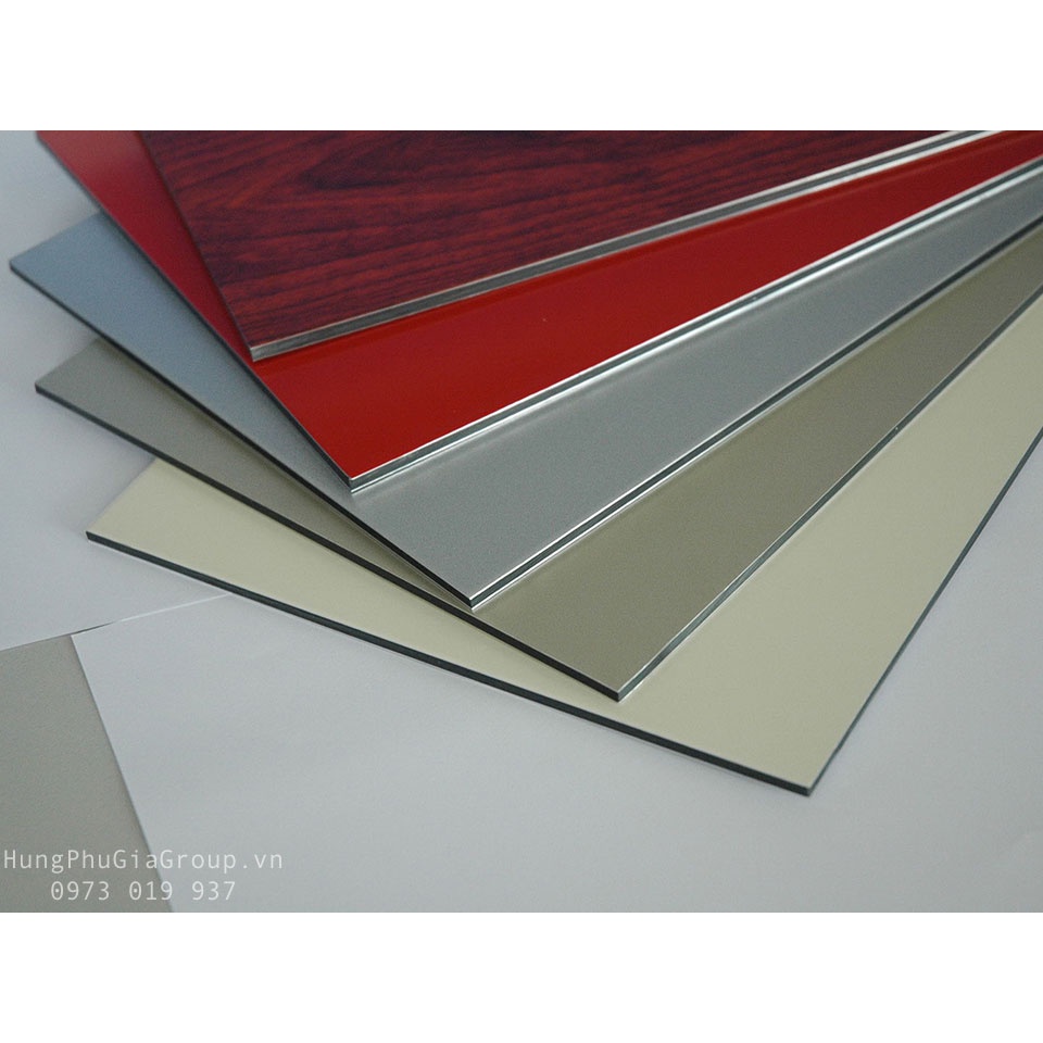 Tấm Nhôm Nhựa Alu 40x60cm 3mm  màu Trắng Sữa làm trang trí quảng cáo mô hình, kệ, mặt bàn, ốp loa, dán tường