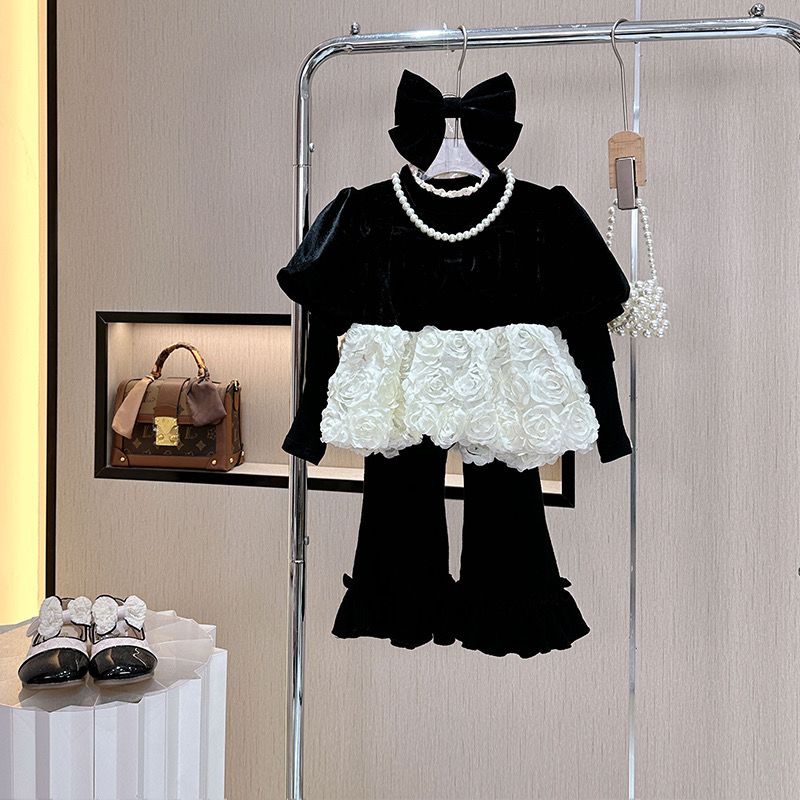 Bộ Trang Phục Hai Mảnh Thời Trang Mùa Thu Hàn Quốc 55 Món Cho Bé Gái