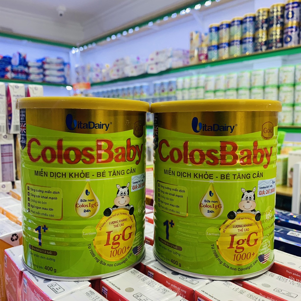 Sữa ColosBaby Gold 1+ 800g  giúp bé phát triển chiều cao, cân nặng, tăng cường miễn dịch