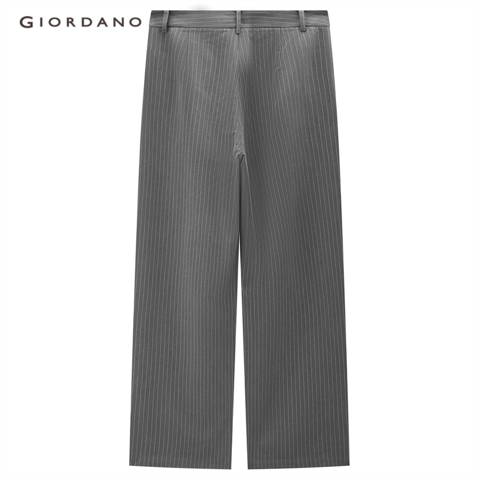 GIORDANO WOMEN Pleated stripe suit pants 18413917