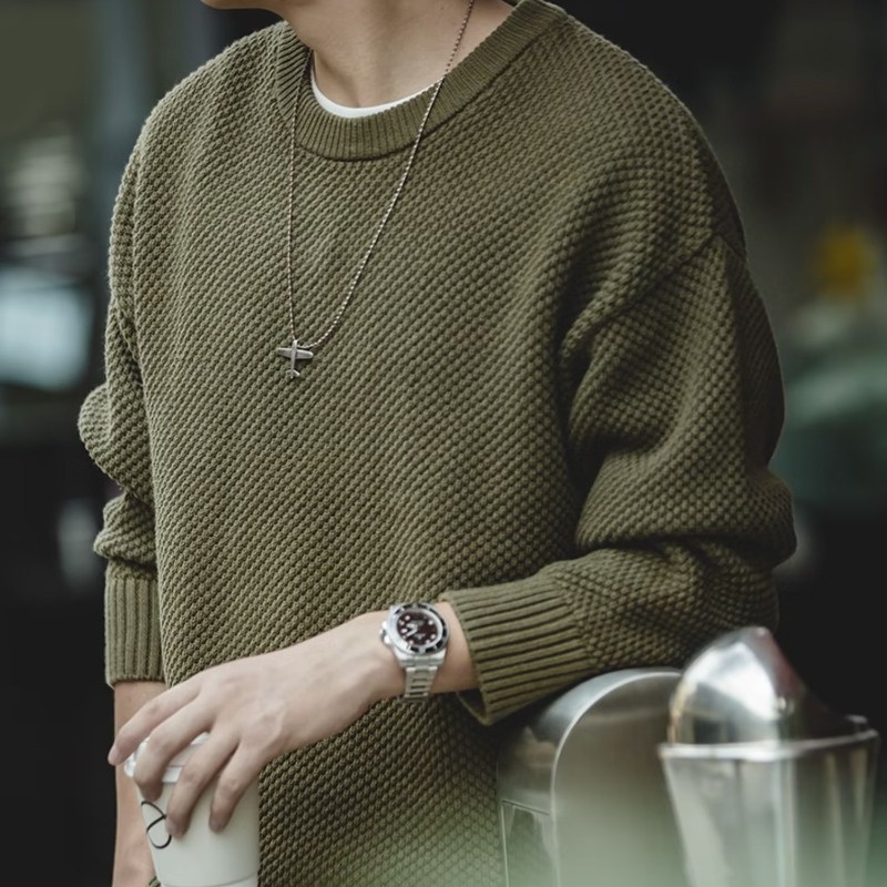 Áo sweater Dài Tay Phong Cách Nhật Bản Thời Trang Thu Đông Dành Cho Nam