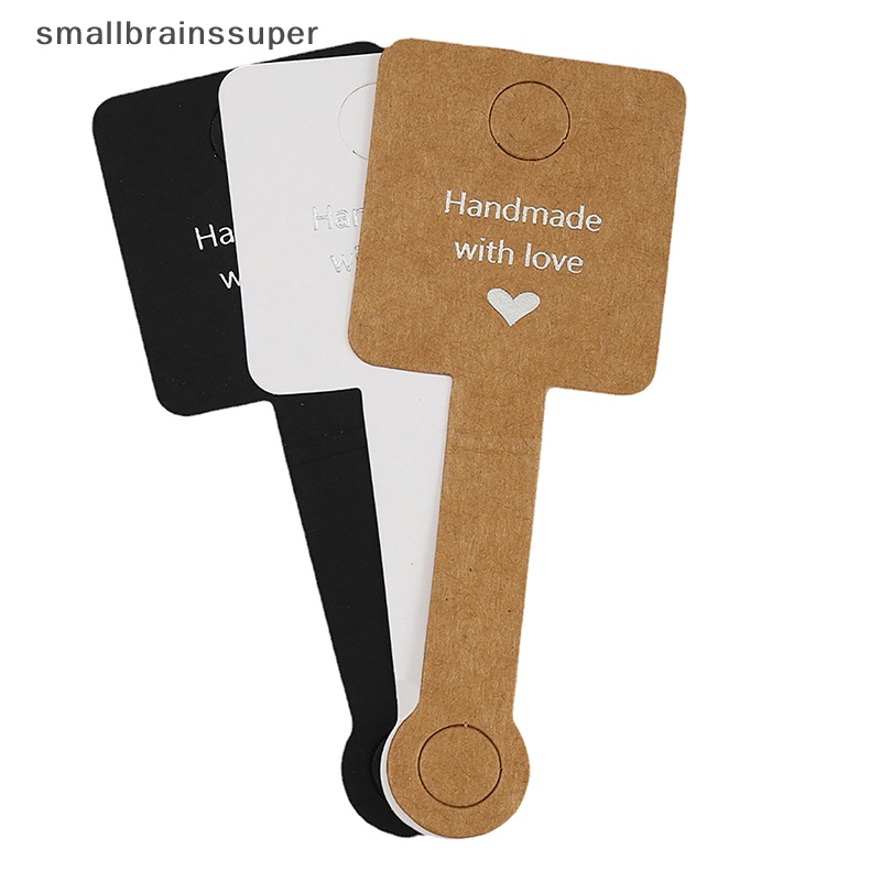 Smallbrainssuper Set 50 Thẻ Trưng Bày Trang Sức Tự Dính 4x10cm