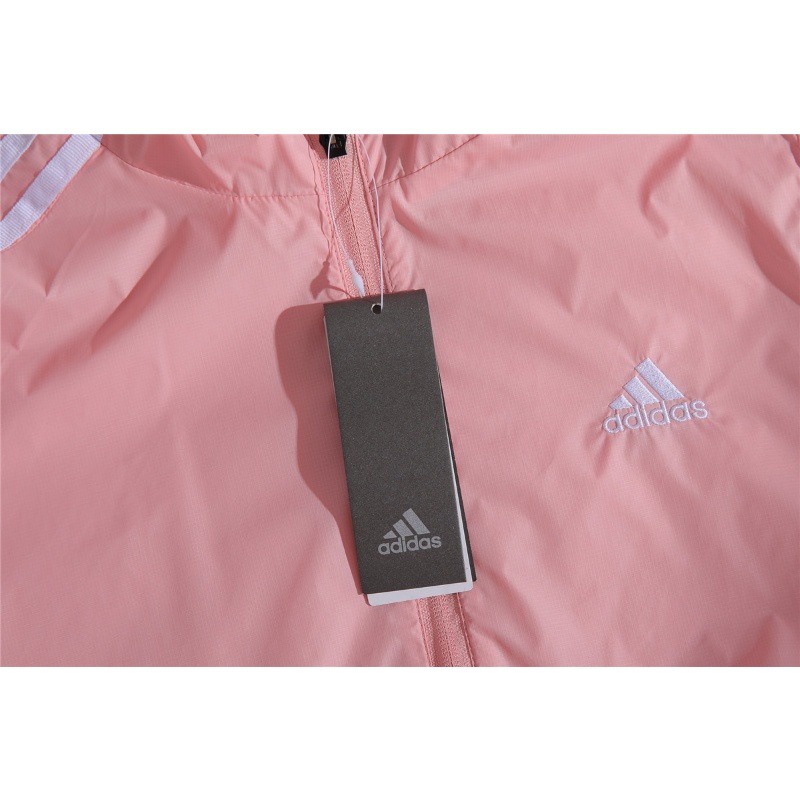 Áo Khoác Thể Thao adidas 100% Chính Hãng Thêu logo Phối Ba Sọc Có Khóa Kéo Thời Trang Cho Nam Và Nữ