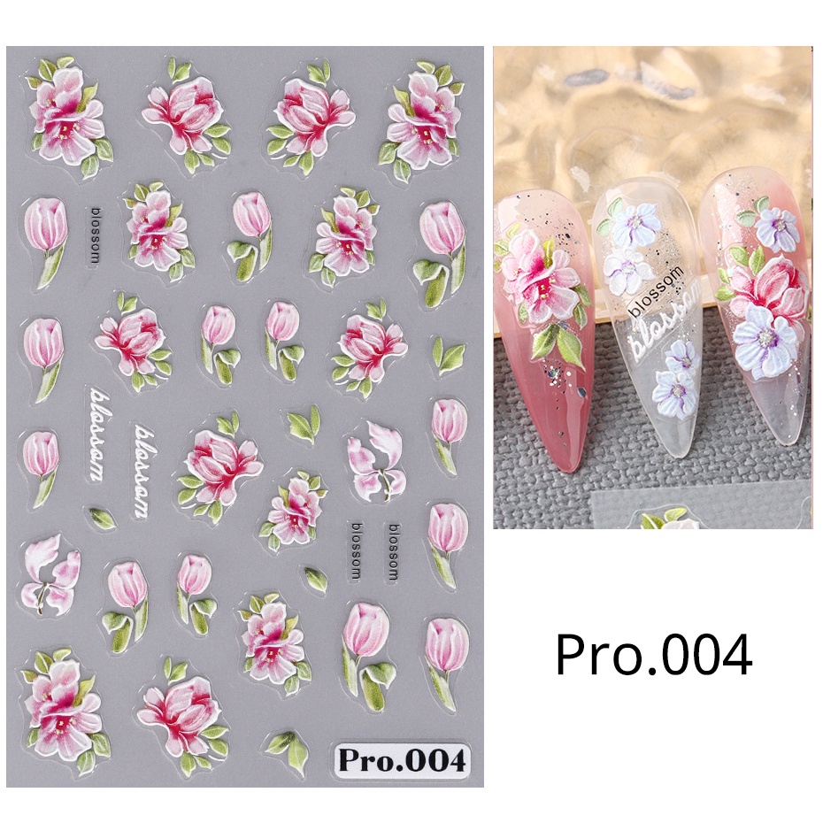 Miếng Dán Trang Trí Móng Tay 5d Hình Hoa lily of the valley