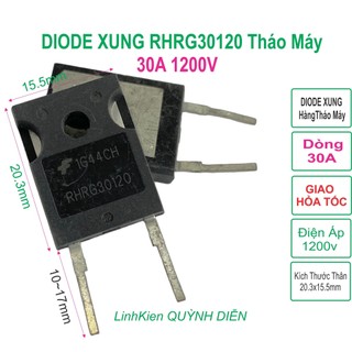 Diode xung RHRG30120 30A 1200V tháo máy - Linh Kiện Điện Tử QUỲNH DIỄN