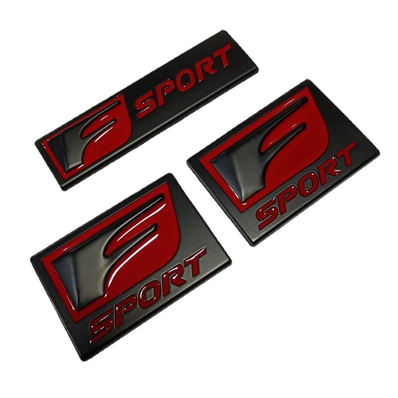 Dành Cho Xe Lexus F-SPORT logo 3D Kim Loại Xe Bên Miếng Dán Fender Vành Huy Hiệu Phía Sau Thân Cây B