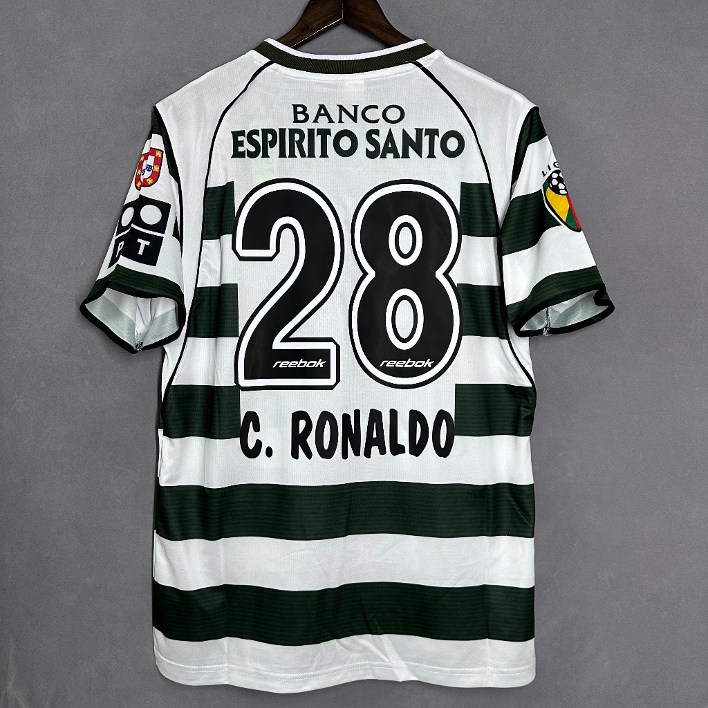 Áo Thun Bóng Đá Ngắn Tay Đội ronaldo lisbon 2001-2003