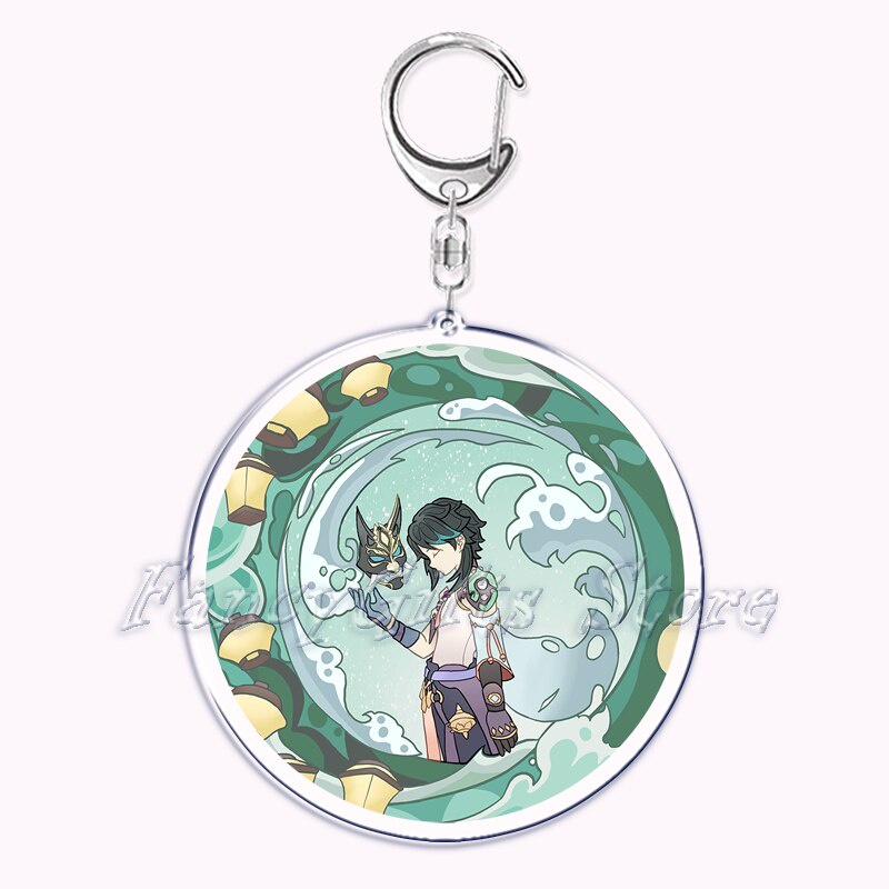 Móc khoá Hot Genshin Impact Keychain Raiden Shogun Hutao Kaedehara Kazuha Xiao Yoimiya Zhongli in 2 mặt rõ nét Acrylic