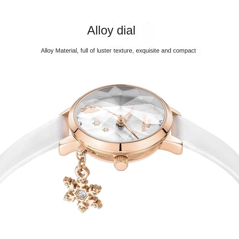 Disney Đồng Hồ quartz Chống Thấm Nước Hình Băng Và Tuyết odyssey Thời Trang Cho Nữ - Thiết Kế Độc Đáo Cho Nữ Sinh Trung Học