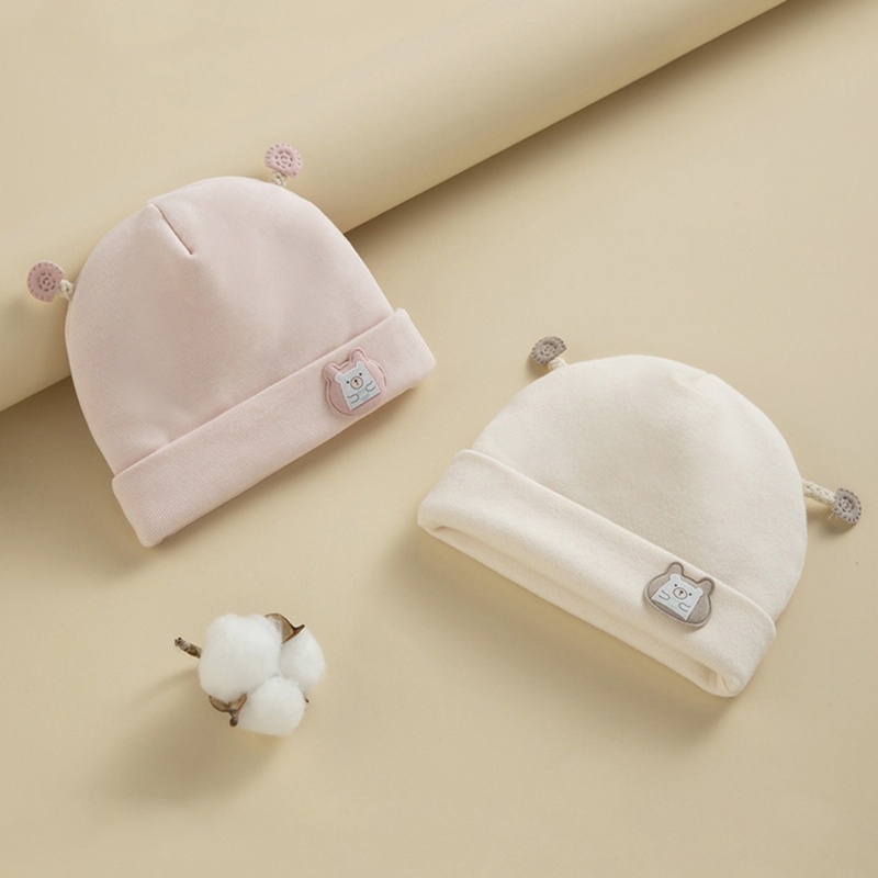 Mũ Beanie Chống Gió Giữ Ấm Mùa Đông In Hình Động Vật Hoạt Hình Dễ Thương Cho Bé Trai Và Gái 0-3 Tháng Tuổi