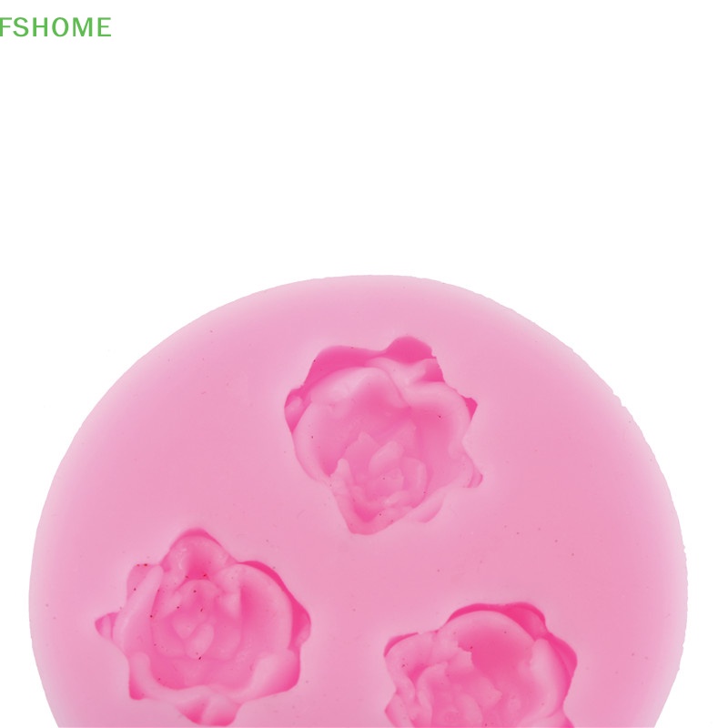 Khuôn silicone Tạo Hình Hoa Hồng 3d Trang Trí Bánh Fshn