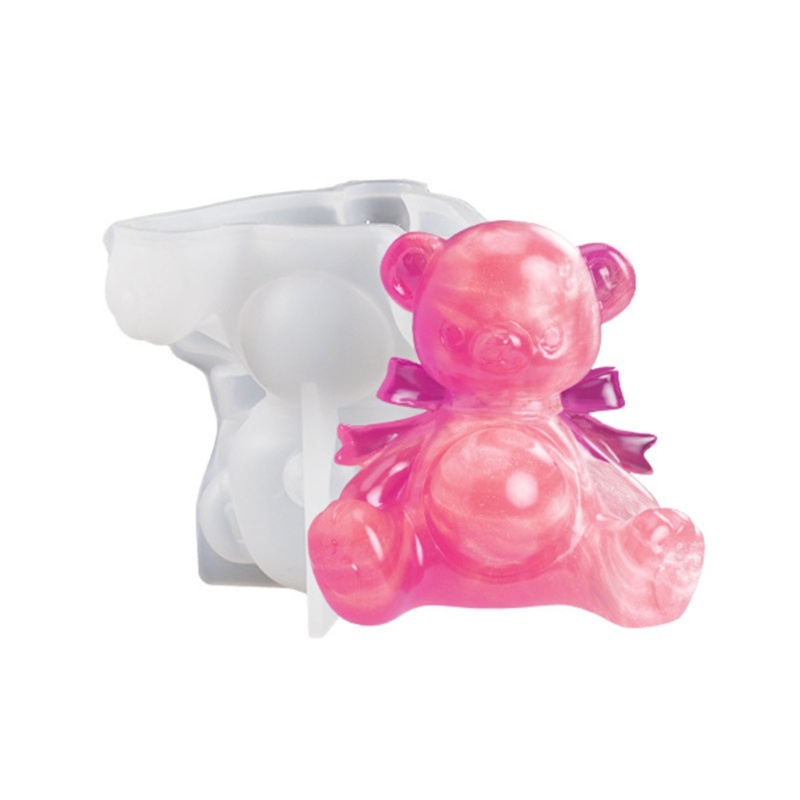 Khuôn silicone Làm Xà Phòng / Nến Hình Gấu 3d diy