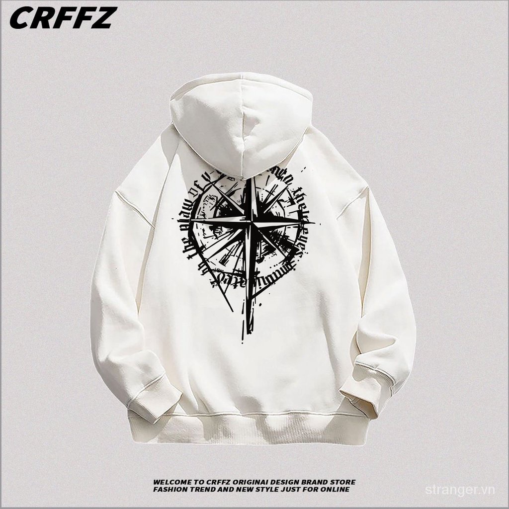 Áo Hoodie Bằng cotton Dày Dặn Phong Cách Đường Phố Mỹ Thời Trang Thu Đông