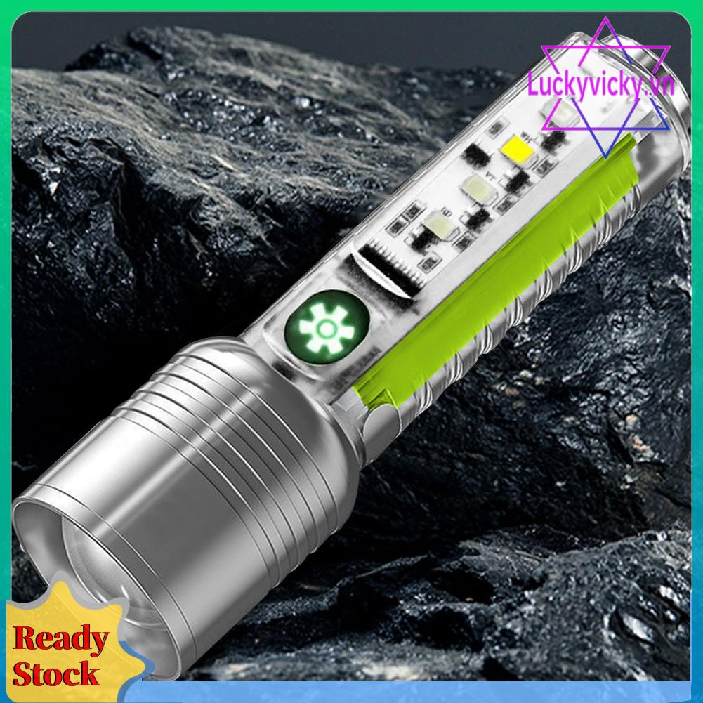 Đèn Pin xhp50 led 500mah 800lm Sạc usb Loại c Chống Thấm Nước