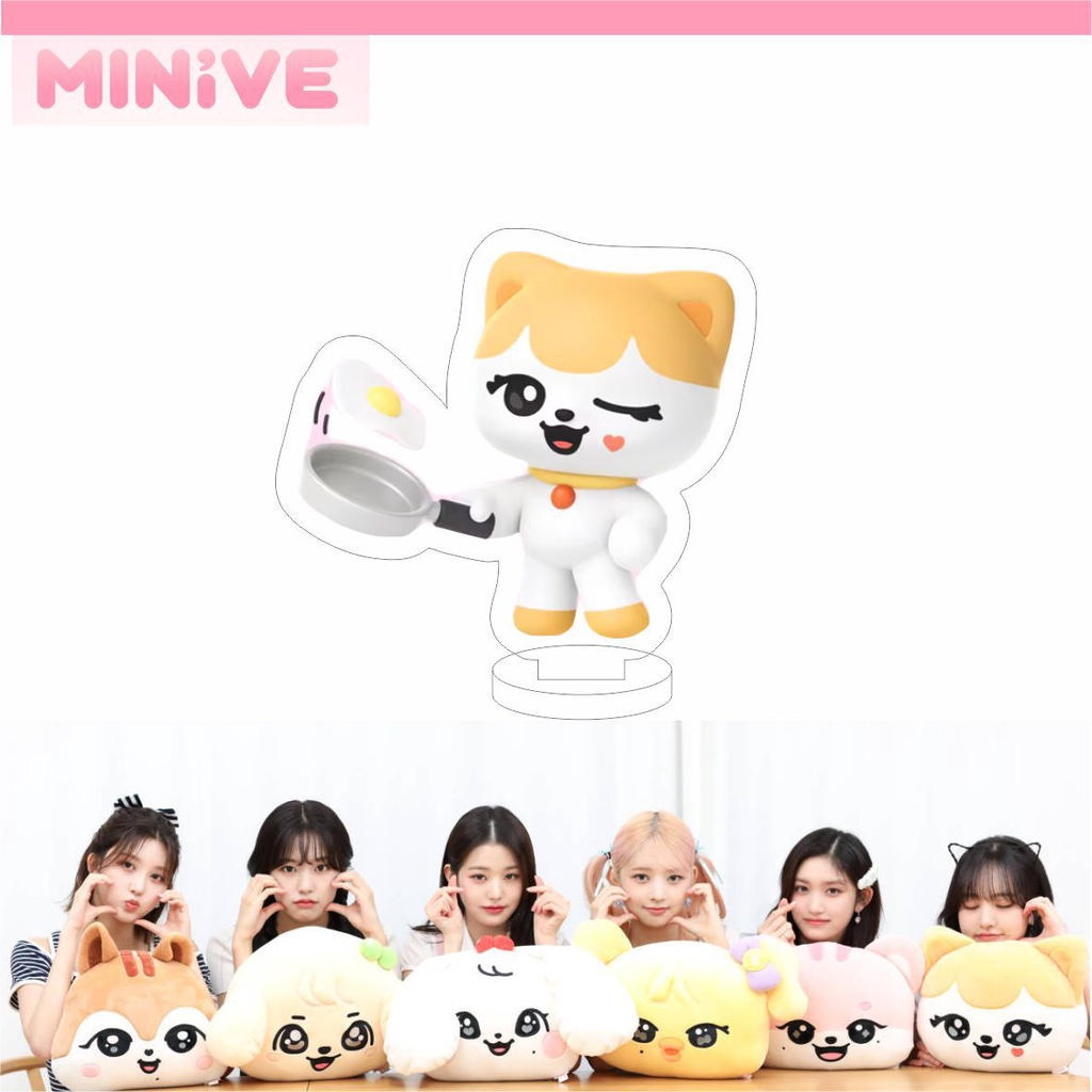 Phụ Kiện Trang Trí Để Bàn Bằng acrylic Hai Mặt Hình Hoạt Hình kpop