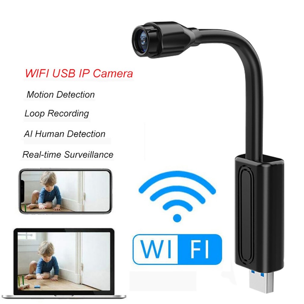 PK V380 USB Mini Wifi Camera Home Surveillance IP Camera 1080P Motions Recorder