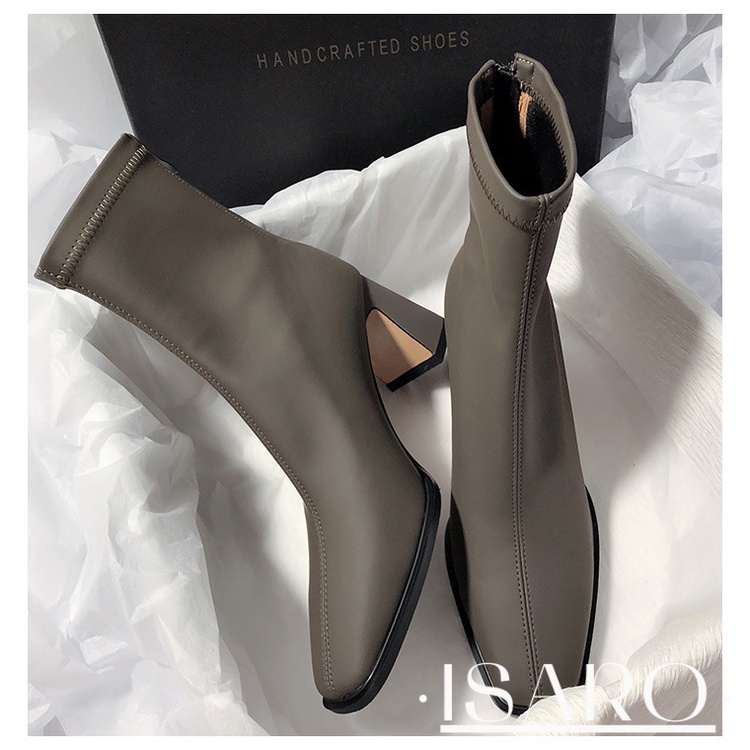 Giày bốt nữ EDWENEGAINE ISARO 36Z230960 phong cách đường phố Pháp thời trang 2023