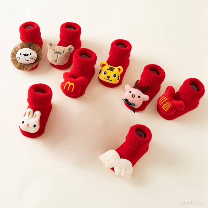 Tất cotton Hoạ Tiết Giáng Sinh Dễ Thương Xinh Xắn Dành Cho Bé