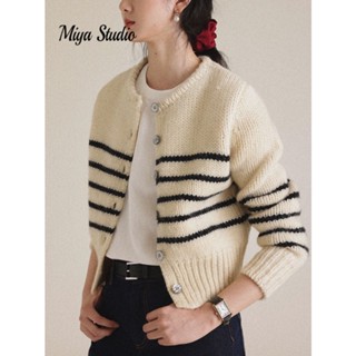  Miya Studio Áo Len áo khoác cardigan áo cardigan Thời trang hàn quốc WMY2390HWS 36Z230908 