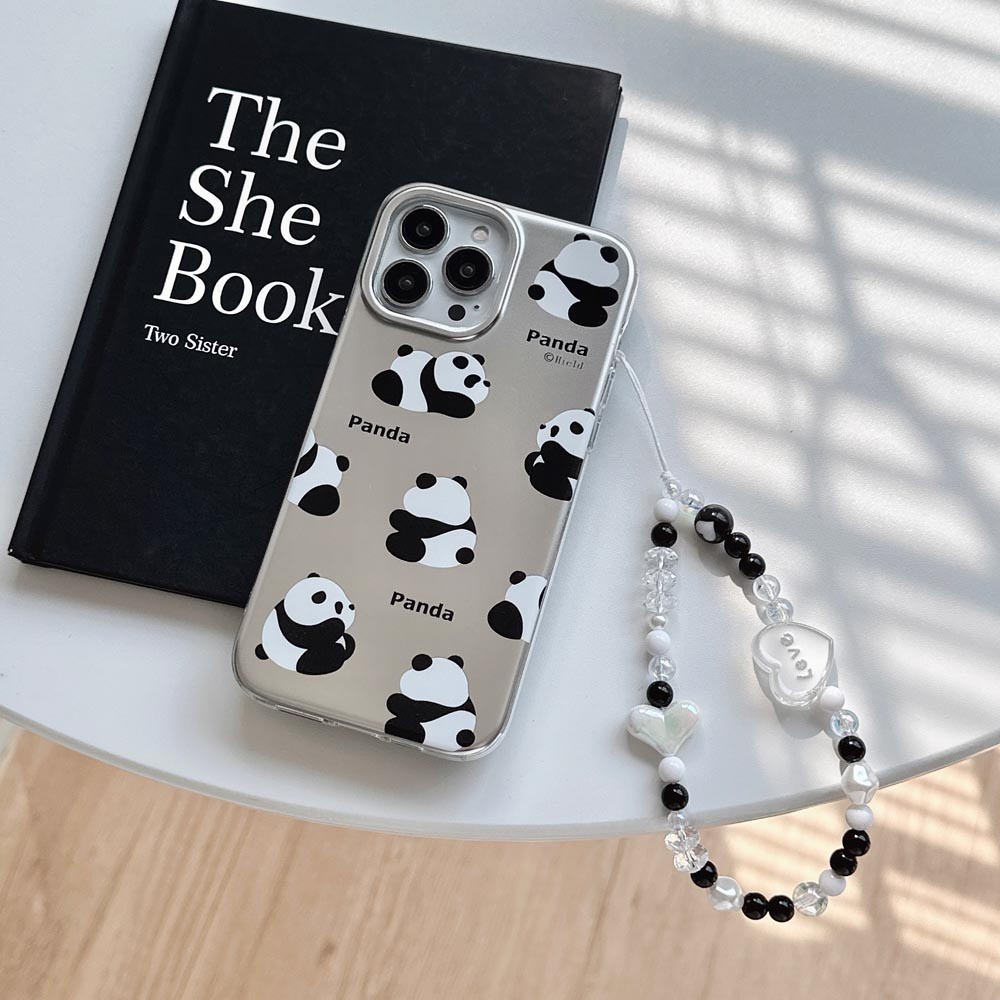 Ốp Điện Thoại Cứng Họa Tiết Gấu Trúc Nằm Đáng Yêu Cho iphone 11 12 12pro 12promax 13 13pro 13promax 14 14pro 14promax