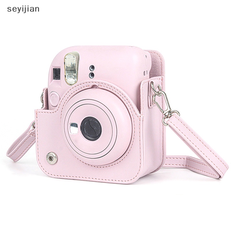 Túi Da pu Đựng Máy Ảnh instax mini 12 Có Dây Đeo Vai