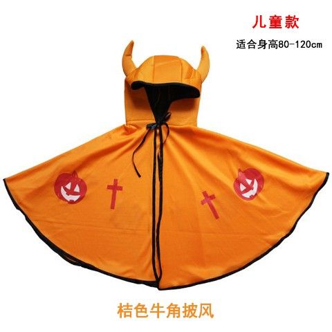 Áo Choàng Hóa Trang halloween Hình Bí Ngô Dành Cho Bé Trai Và Bé Gái