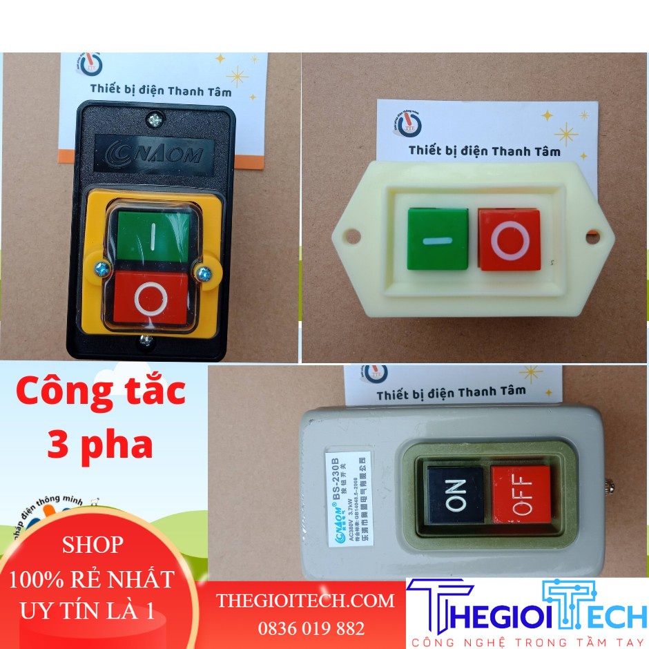 Công tắc, Nút nhấn điện 3 Pha BS230B, KA0-5KH , KA0-10KH, LC3-10 - ĐIỀU KHIỂN ON/OFF - Công tắc KA0-5