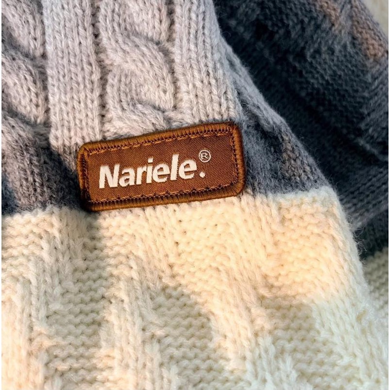 Áo sweater Dệt Kim Tay Dài Cổ Tròn Dáng Rộng Họa Tiết Kẻ Sọc Thời Trang Mùa Đông 2022 Cho Nam