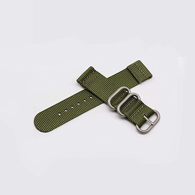 Dây Đồng Hồ Đeo Tay 20mm 22mm 24mm Thay Thế Màu Xanh Quân Đội Dành Cho Nam Nữ 20mm