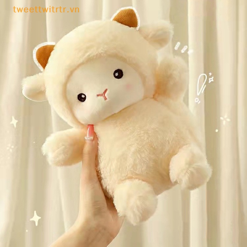 Thú Nhồi Bông Hình Cừu alpaca 25cm Siêu Dễ Thương
