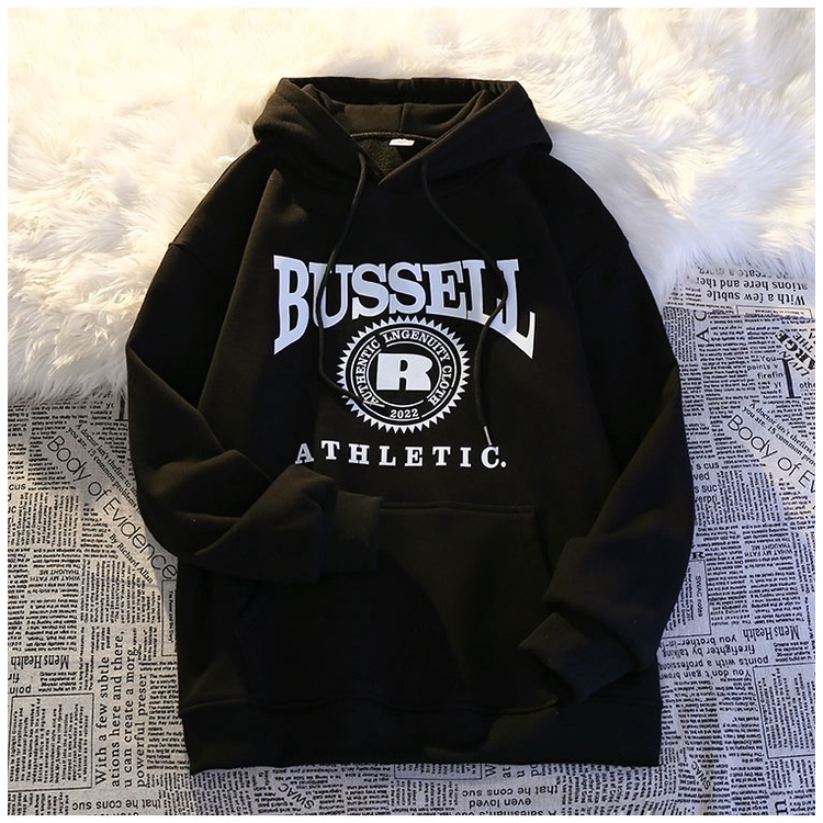 Áo Khoác hoodie Tay Dài In Chữ Thời Trang Đường Phố hip hop Đường Phố Mỹ Dành Cho Nam Cỡ Lớn